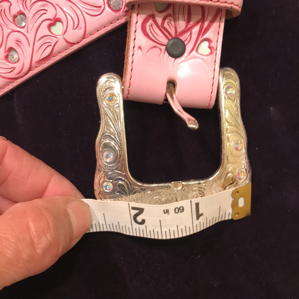 Tony Lama 36/W  leather  used belt - Picture 8 of 12